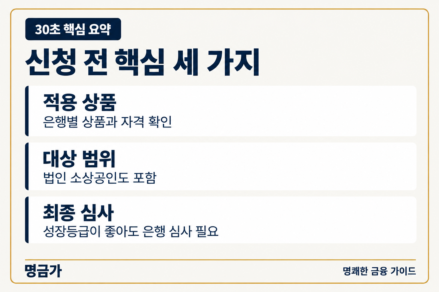 소상공인 SCB 대출 신청 전 적용 상품, 법인 대상 여부, 최종 심사를 확인하는 요약